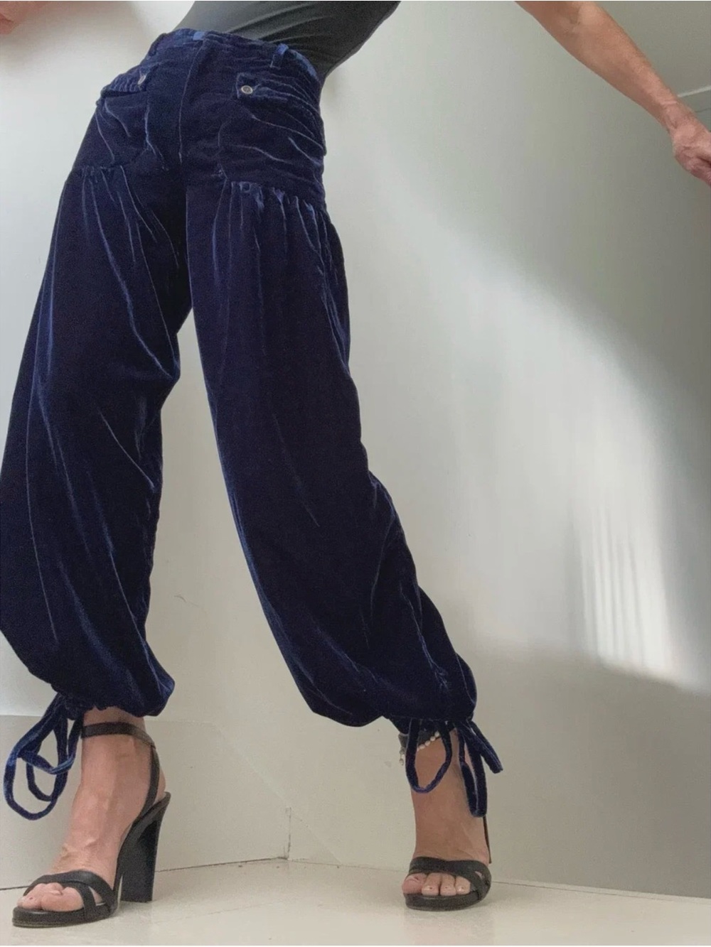 We The Free lotus velvet Drawstring Pants.